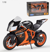 Load image into Gallery viewer, WELLY 1:10 KTM 1190 RC8 R Sports Racing Model Diecast Metal Motorcycle