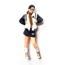 Load image into Gallery viewer, 1:64 Painted Figure Mini Model Miniature Resin Diorama Sporty Style Fashion Girl