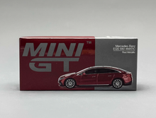 Load image into Gallery viewer, MINIGT 1:64 Red Benz EQS 580 4 Matic Sedan Sports Model Diecast Metal Car New Collection