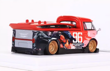 Load image into Gallery viewer, LMLF 1:64 Red #96 VW T1 RWB Pickup Camper Kombi Model Diecast Metal Car New Collection