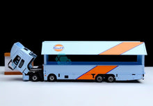Load image into Gallery viewer, Tarmac 1:64 Fuso Blue Gulf Racing Truck Model Diecast Metal Car New Collection