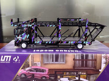 Load image into Gallery viewer, 1:64 UM HKS 500 HINO Ranger Double Transport Truck Model Diecast Metal Car New Collection