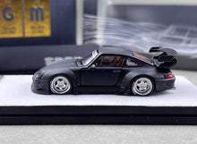 Load image into Gallery viewer, PGM 1:64 Matte Black RWB 993 Classic Sports Model Diecast Metal Car New Collection