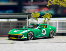 Load image into Gallery viewer, TOC 1:64 Green 812C FE812C #47 Coupe Sports Model Diecast Metal Car New Collection