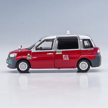 Load image into Gallery viewer, TINY 1:76 Red Hongkong Taxi Comfort Hatchback Toyota Hybrid Model Toy Metal Car BN