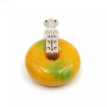 Load image into Gallery viewer, Nature Jade Round Pendant Necklace Gift Jewelry charm Blessing Lucky Accessory C