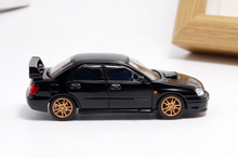 Load image into Gallery viewer, 1:64 Furuya Black Impreza WRX STI VIII 8 Sedan Model Diecast Metal Car New Collection