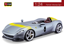 Load image into Gallery viewer, Bburago 1:24 Silver Monza SP1 Racing Sports Model Toy Diecast Metal Car BN