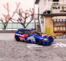Load image into Gallery viewer, Inno 1:64 Blue JDM Civic Type R EK9 NO GOOD Racing Model Diecast Metal Car New