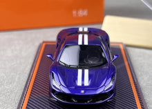 Load image into Gallery viewer, U2 1:64 Purple F8 Tributo Super Racing Sports Model Diecast Resin Car Box New