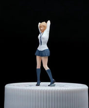 Load image into Gallery viewer, 1:64 Painted Figure Mini Model Miniature Resin Diorama Short Hair Uniform Girl