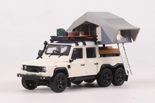 Load image into Gallery viewer, GCD 1:64 White ORV Defender 6x6 Camper Tent SUV Model Diecast Metal Car New