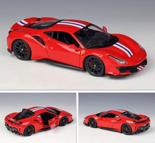 Load image into Gallery viewer, Bburago 1:24 488 Pista Racing Sports Model Toy Diecast Metal Car BN