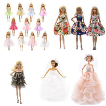 Load image into Gallery viewer, Barbie Doll Clothing 11.5" Girl Wear Party Lady Outfits 1/6 Princess Dress Wedding