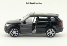 Load image into Gallery viewer, WELLY 1:36 Black Range Rover Sports SUV Model Diecast Toy Metal Car BN
