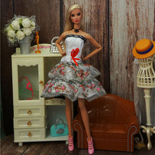Load image into Gallery viewer, Barbie Doll Clothes 11.5" Girl Party Wear Fashion Outfits Wedding Short Dress Gowns