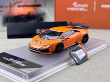 Load image into Gallery viewer, King 1:64 Matte Orange Huracan Widebody Sports Model Diecast Metal Car New Collection