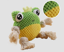 Load image into Gallery viewer, Dog Squeaky Toys Crab Chew Puppy Fluffy Rope Toy Durable Teeth Grinding Pet Cat