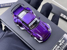 Load image into Gallery viewer, SW 1:64 Purple Army Girl RWB 993 Classic Sports Model Diecast Metal Car BN