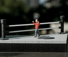 Load image into Gallery viewer, 1:64 Painted Figure Mini Model Miniature Resin Diorama Kid Child Boy In Red Toy