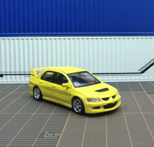 Load image into Gallery viewer, Masdi 1:64 JDM Yellow Lancer Evo VIII 8 Sports Model Diecast Metal Car Box New Collection