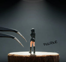 Load image into Gallery viewer, 1:64 Painted Figure Model Miniature Resin Diorama Toy Sand Cool Woman in Black