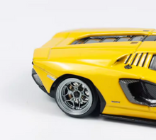 Load image into Gallery viewer, DM 1:64 Yellow Countach LPI800-4 Racing Sports Model Diecast Metal Car New Collection