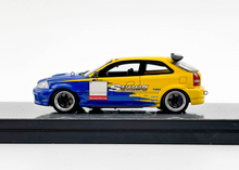 Load image into Gallery viewer, NA 1:64 Yellow Spoon #95 Civic Type R EK9 Sports Model Diecast Resin Car New Collection