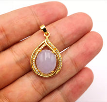 Load image into Gallery viewer, Nature Jade Water Drop Pendant Necklace Gift Jewelry charm Blessing Lucky New c