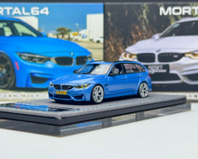 Load image into Gallery viewer, Mortal 1:64 Marina Blue F81 M3 CS Touring Sports Model Diecast Metal Car New Collection