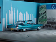 Load image into Gallery viewer, MK 1:64 Blue HEC Scene 1962 Deville Muscle Sedan Model Diecast Metal Car New Collection