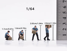 Load image into Gallery viewer, 1:64 Painted Figure Model Miniature Resin Diorama Sand Courier Porter Worker Set