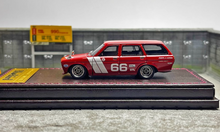 Load image into Gallery viewer, IG 1:64 Red Datsun Wagon Bluebird 510 #66 Sports Model Diecast Resin Car New