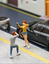 Load image into Gallery viewer, 1:64 Painted Figure Mini Model Miniature Car Scenes Resin Toy Posing Girl Lady