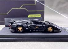 Load image into Gallery viewer, PSC 1:64 HEC Black LP800-4 Racing Sports Model Diecast Metal Car New Collection