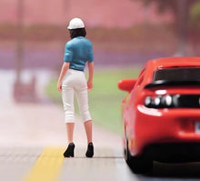 Load image into Gallery viewer, 1:64 Painted Figure Model Miniature Resin Diorama Sand Smart Casual Lady Girl
