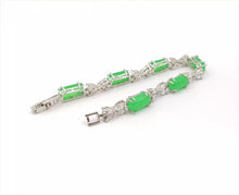 Load image into Gallery viewer, Nature Jade Beaded Bracelet Jewelry Blessing Lucky Fortune Gift For Her green s