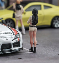 Load image into Gallery viewer, 1:64 Painted Figure Mini Model Miniature Resin Diorama Sand Hot Girl Long Hair New