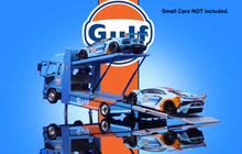 Load image into Gallery viewer, GCD 1:64 Blue Gulf Fuso Fighter Mk2 Double Deck Tow Model Diecast Metal Car