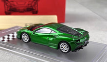 Load image into Gallery viewer, XF 1:64 Green F8 Tributo Racing Sports Diecast Model Metal CarNew