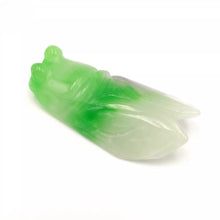 Load image into Gallery viewer, Nature Cicada Jade Pendant Necklace Gift Jewelry charm Blessing Lucky Fortune c
