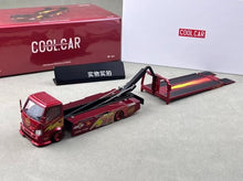 Load image into Gallery viewer, CC 1:64 Red Hino H300 #95 Custom Tow Flatbed Truck Model Diecast Metal Car New Collection