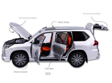 Load image into Gallery viewer, LCD 1:18 Silver LX570 Luxury SUV Off Road Sports Model Diecast Metal Car New