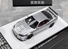 Load image into Gallery viewer, BZMW 1:64 Silver Skyline GTR R34 NISMO Z-Tune Sport Model Diecast Resin Car