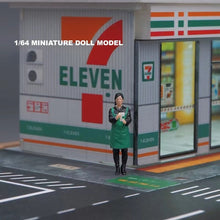 Load image into Gallery viewer, 1:64 Painted Figure Mini Model Miniature Car Scenes Resin Toy Store Sales Girl