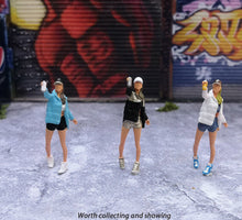 Load image into Gallery viewer, 1:64 Painted Figure Mini Model Miniature Resin Diorama Garage Repair Lady Girl