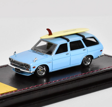 Load image into Gallery viewer, IG 1:64 Blue Datsun Wagon Bluebird 510 Sports Model Diecast Resin Car New