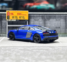 Load image into Gallery viewer, Masdi 1:64 Blue 2022 R8 V10 Coupe Racing Sports Model Diecast Metal Car BN