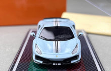 Load image into Gallery viewer, U2 1:64 Baby Blue Novitec 488 Pista Racing Sports Model Diecast Resin Car New
