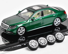 Load image into Gallery viewer, Glory 1:64 Green S320L W222 Sedan Sports Model Diecast Metal Car New Collection